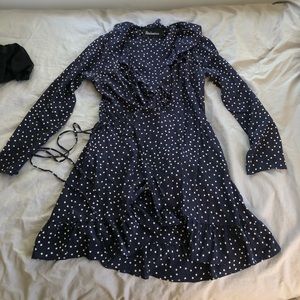 Realisation Par Alexandra Navy Star Dress